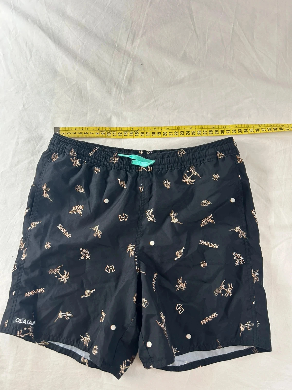 Biquíni curto Decathlon preto com motivos vintage – photo 5